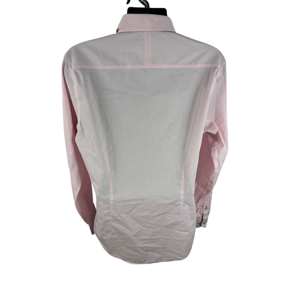 Twillory Pink Performance Fabric Long Sleeve Button Up Size 16.5 - Picture 2 of 12